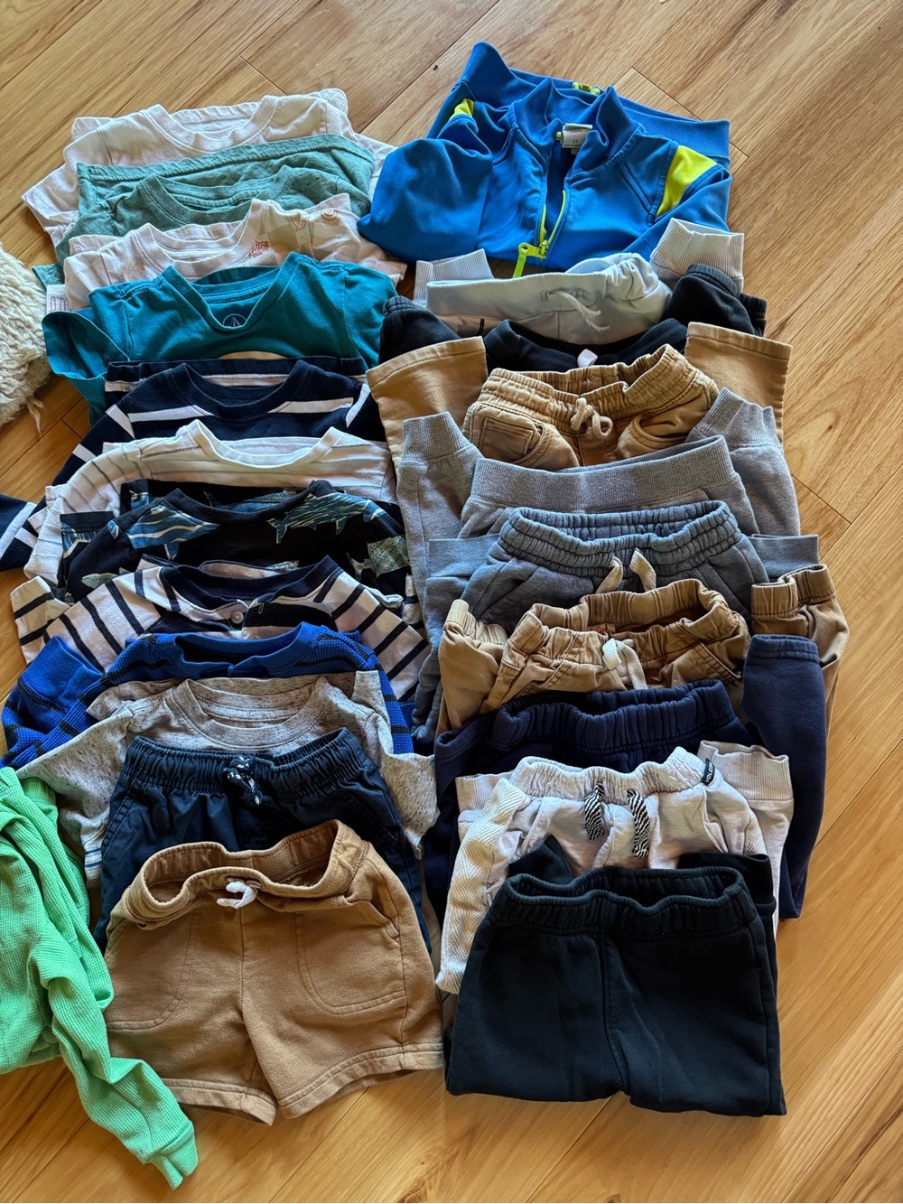 Cat & Jack Boys Mixed Tees, Hoodies & Shorts - Blue, Teal, Navy, Khaki